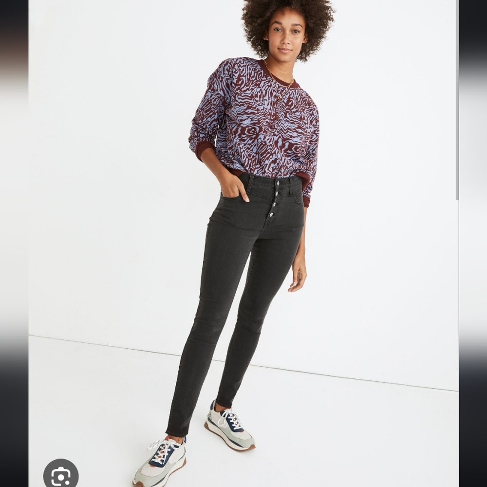 Madewell High-Rise Skinny Jeans in Black